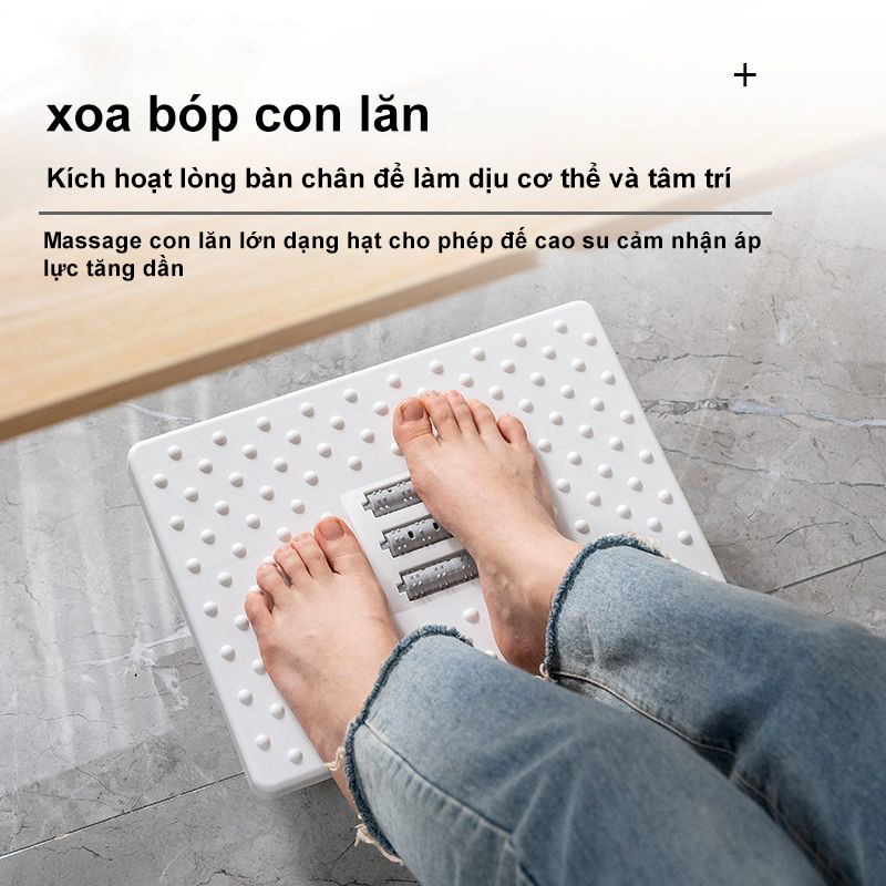 Ghế Gác Chân Massage, Ghế Kê Chân Công Thái Học Cho Dân Văn Phòng, Sinh Viên, Chơi Game Mát Xa Thư Giãn, Chắc Chắn