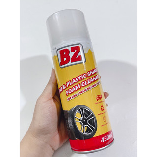 Phục hồi nhựa nhám Bz, làm sạch cao su lốp xe hiệu BZ chai vàng 450ml