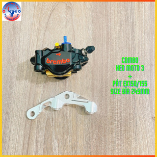 Heo moto3 2pis a100 + pát cnc >>> đi size đĩa 245mm