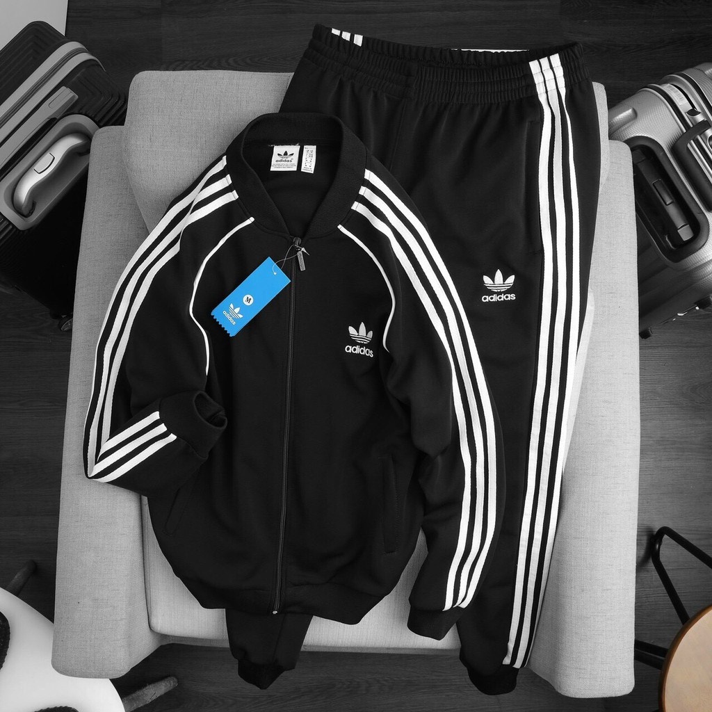 Bộ Bomber Thu Đông Adidas Nam nữ  Cao Cấp Bản New Đồ bộ nam thu đông dài tay dày dặn chuẩn form Thời Trang