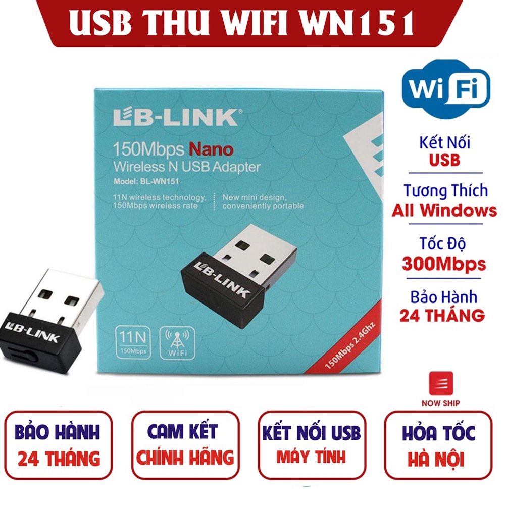 Bộ thu sóng wifi LB-LINK BL-WN151 - Bảo hành chính hãng 24 tháng