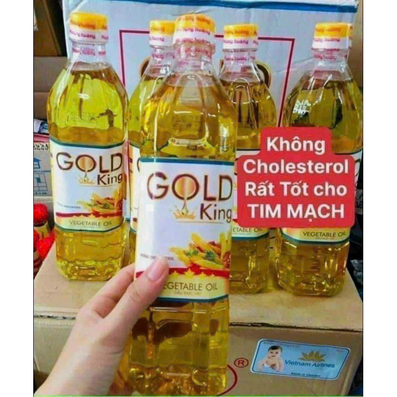 DẦU THỰC VẬT GOLD KING 900ml SIÊU TIẾT KIỆM