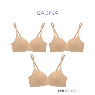 Combo 3 Áo Lót Không Gọng Mút Đệm Mỏng Vừa Basic Pretty Perfect By Sabina NBU23008 (Giống SBXU8301)