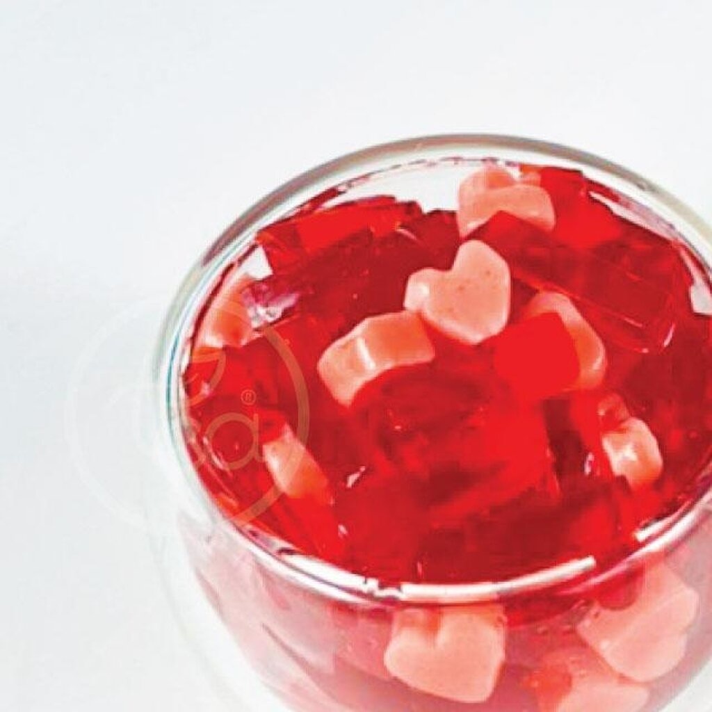 Thạch trái tim vị trái cây mix