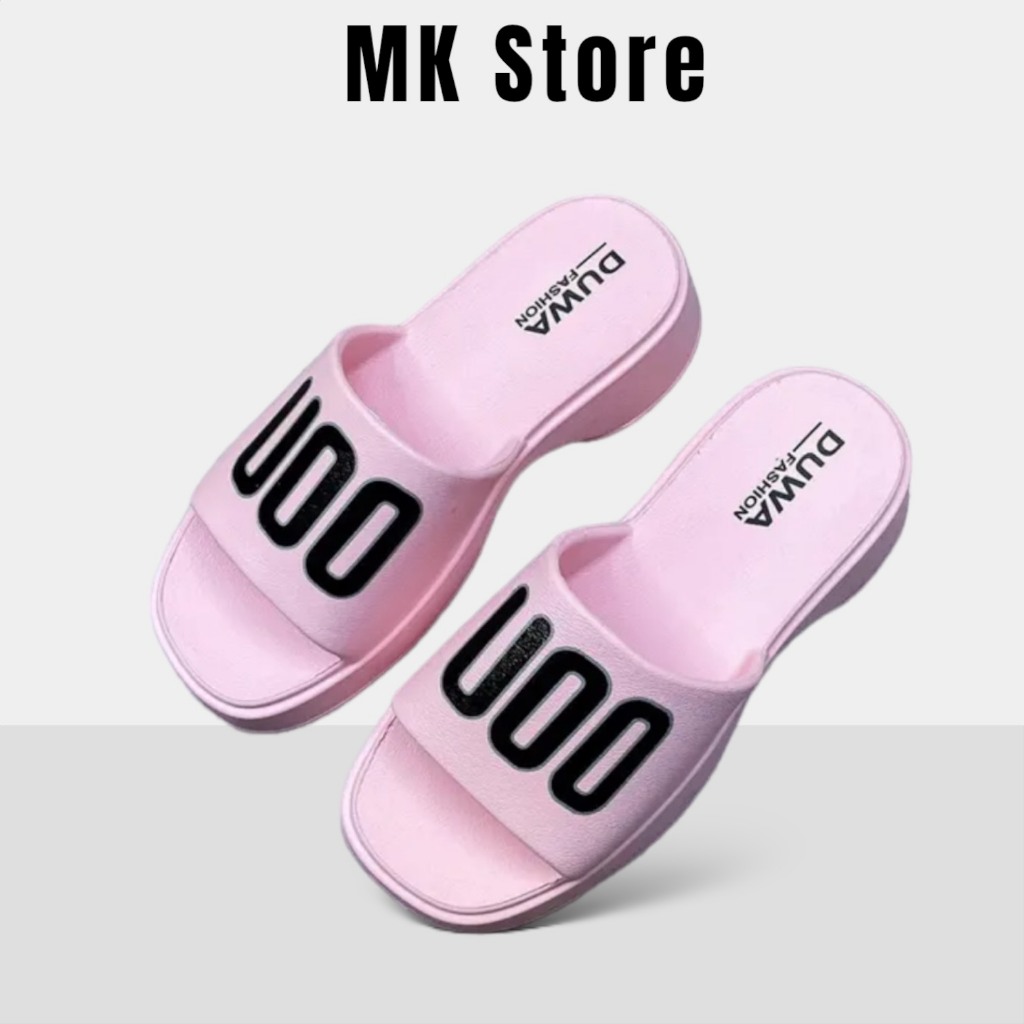 Dép bánh mì quai ngang chũ U00 đế đúc độn 3cm tăng chiều cao đi biển chống nước siêu nhẹ - DL226