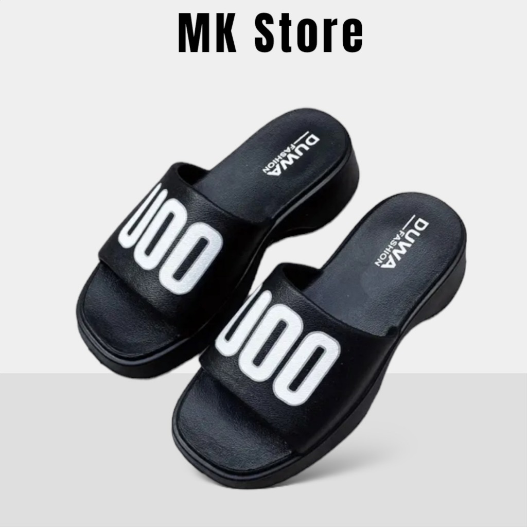 Dép bánh mì quai ngang chũ U00 đế đúc độn 3cm tăng chiều cao đi biển chống nước siêu nhẹ - DL226