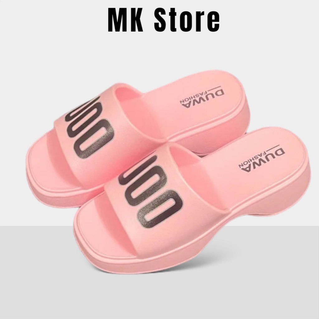 Dép bánh mì quai ngang chũ U00 đế đúc độn 3cm tăng chiều cao đi biển chống nước siêu nhẹ - DL226