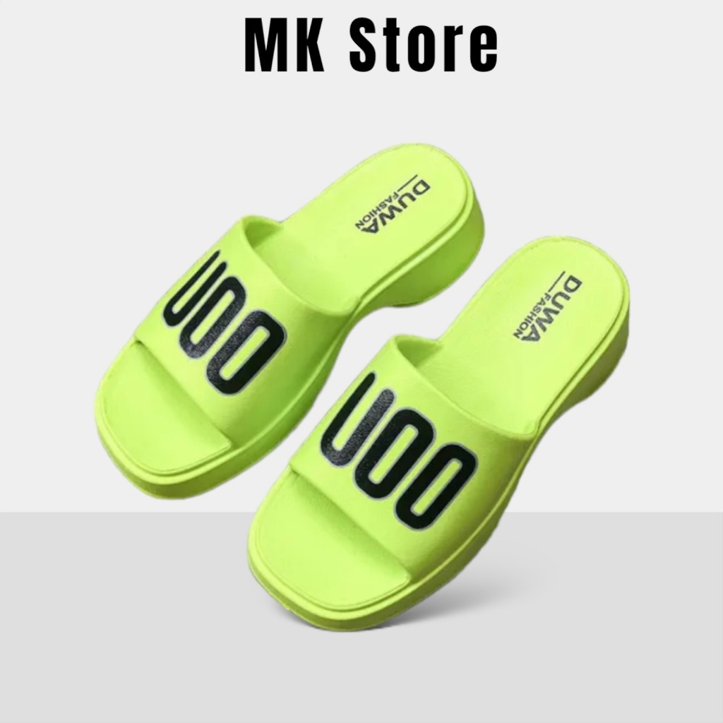 Dép bánh mì quai ngang chũ U00 đế đúc độn 3cm tăng chiều cao đi biển chống nước siêu nhẹ - DL226