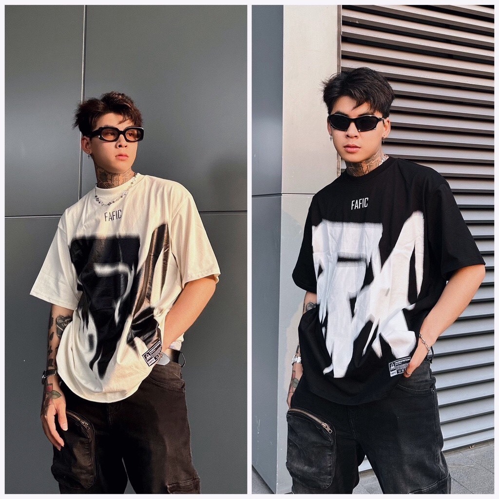 Áo thun Fafic in chữ FA Big logo áo thun local brand unisex chất cotton cao cấp Fafic Studio ANDY.CLOTHING