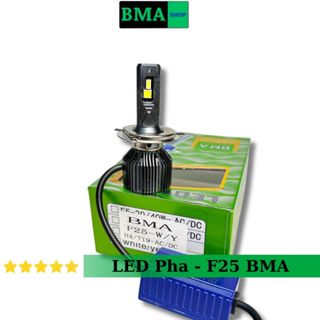 Đèn Pha F25 BMA - 40W 12 24V AC DC Cos Trắng  Pha Trắng H4 - BH 12 Tháng ÔTô, Xe Máy