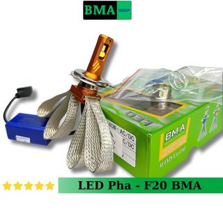 Đèn pha f20 bma - 35w 12 24v ac dc cos vàng pha trắng chân h4 - bảo hành 12 tháng