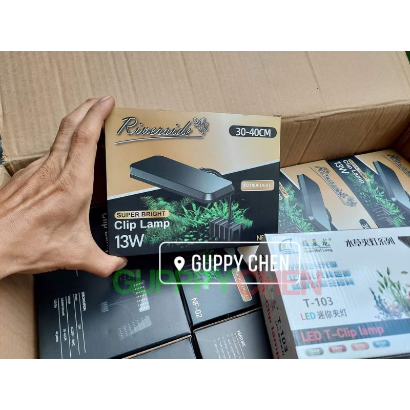 Đèn Led RIVERSIDE NF-02 Đỏ Cá Không Đỏ Nước 13W , dành cho hồ thủy sinh