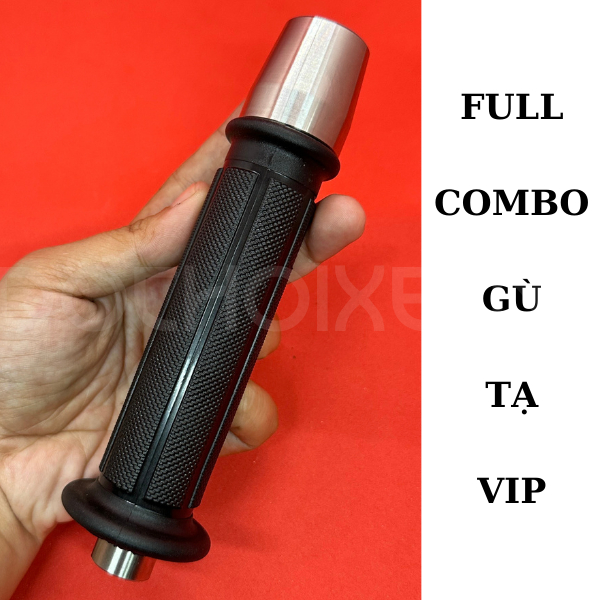 Full combo 8 MÓN gù tay lái siêu VIP CNC siêu nặng,chống rung tặng kèm bao da và cục nhôm đóng