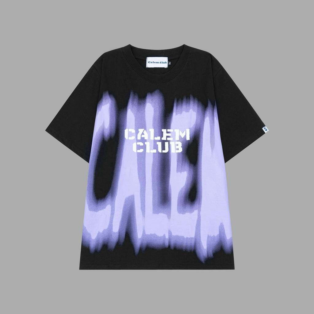 Áo Thun in Charm chữ Calem.Club - Áo phông tay lỡ form unisex brand Calem chính hãng