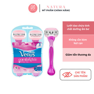 Set 2 dao cạo dành cho nữ có đầu bơ gillette Venus comfortglide white tea