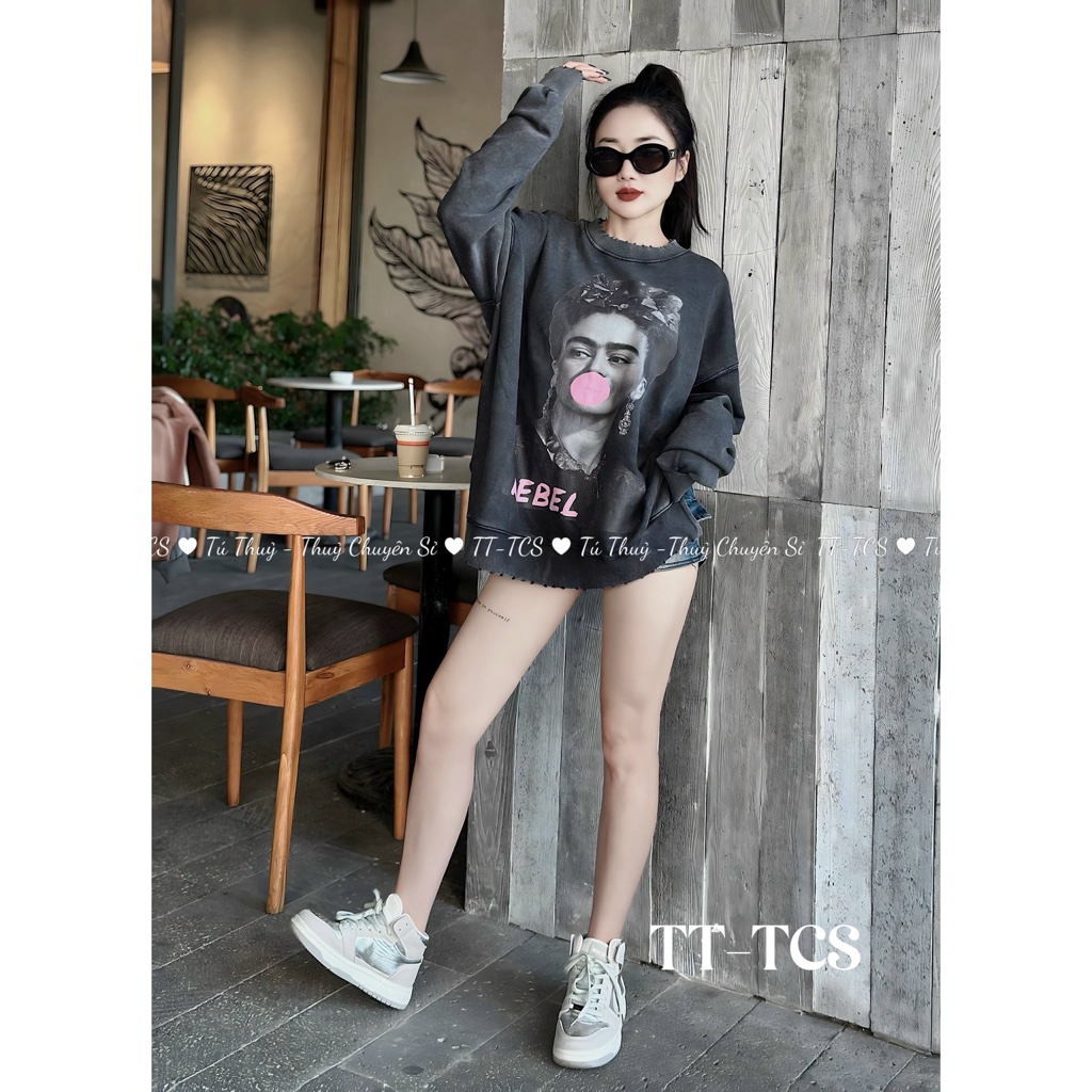 Áo nỉ chân cua hình hot hit QC