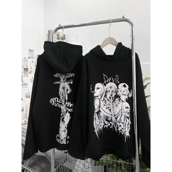 Áo hoodie vah nurse devil in hình siêu hot , nam nữ mặc đẹp