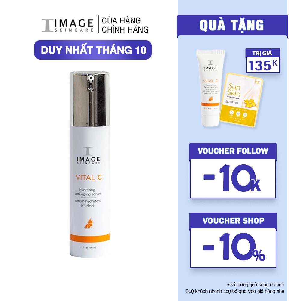 Serum dưỡng ẩm, chống oxy hóa, phục hồi da Image Skincare Vital C Hydrating Anti Aging Serum 50ml (new)