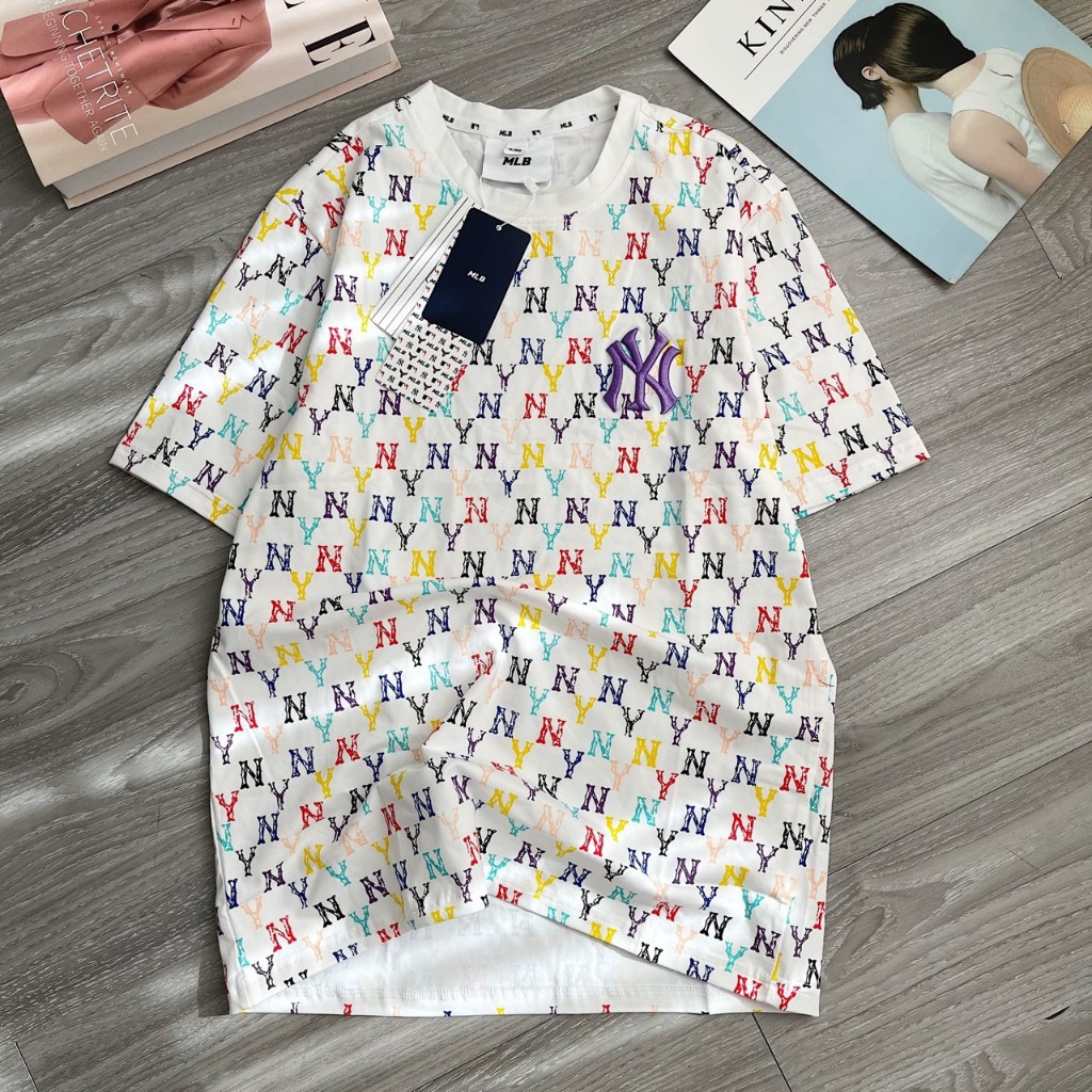 Áo thun MLB phông cotton cổ tròn, tay ngắn, mềm mịn , thấm mồ hôi.