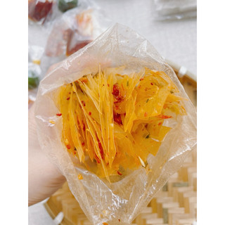 Bánh tráng vò khô muối tép hành phi