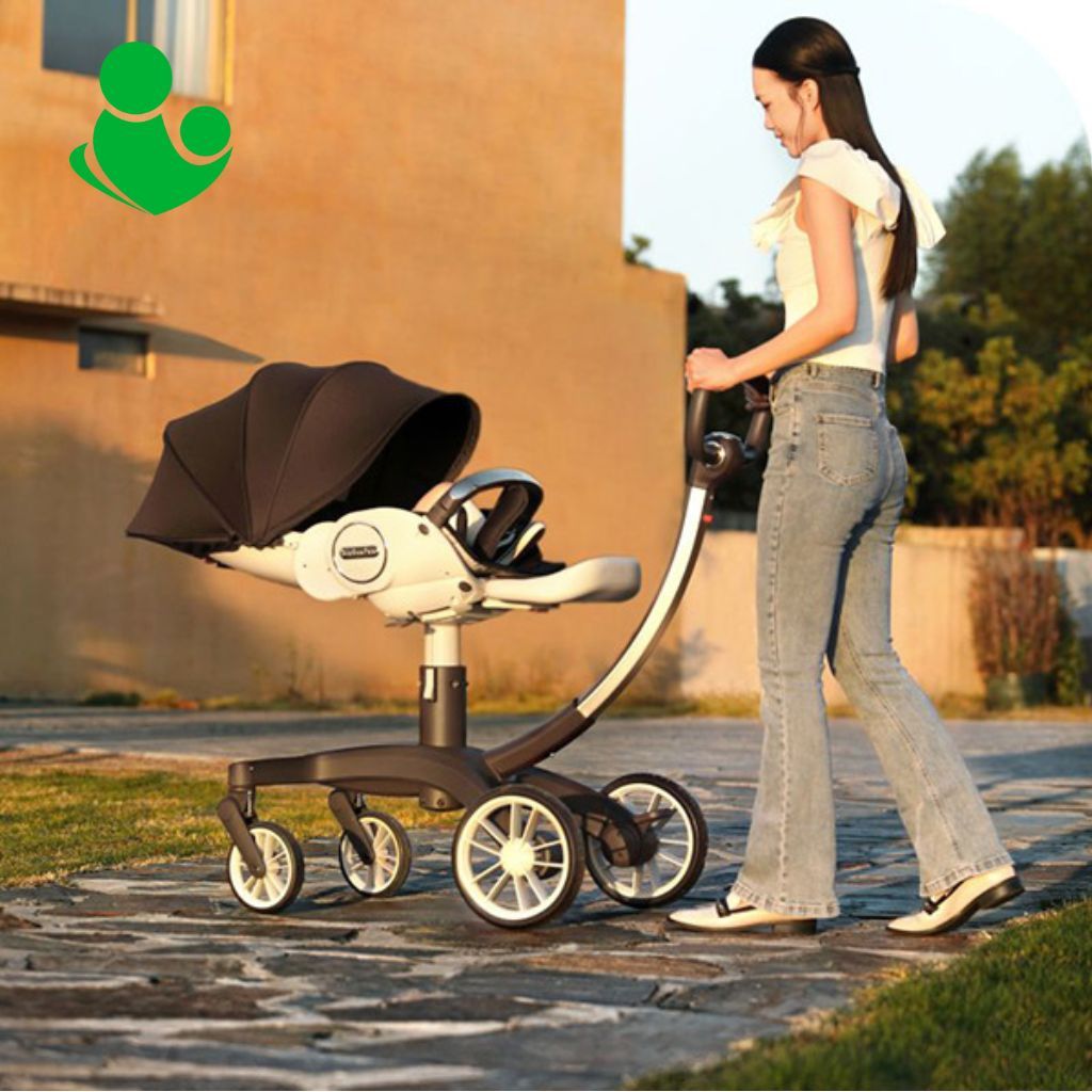 Xe đẩy dạng nôi 2 chiều BAOBAOHAO V21 gấp gọn linh hoạt cho bé