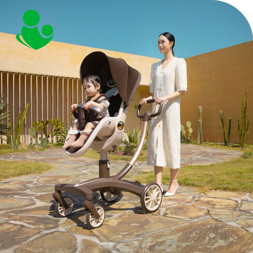 Xe đẩy dạng nôi 2 chiều BAOBAOHAO V21 gấp gọn linh hoạt cho bé