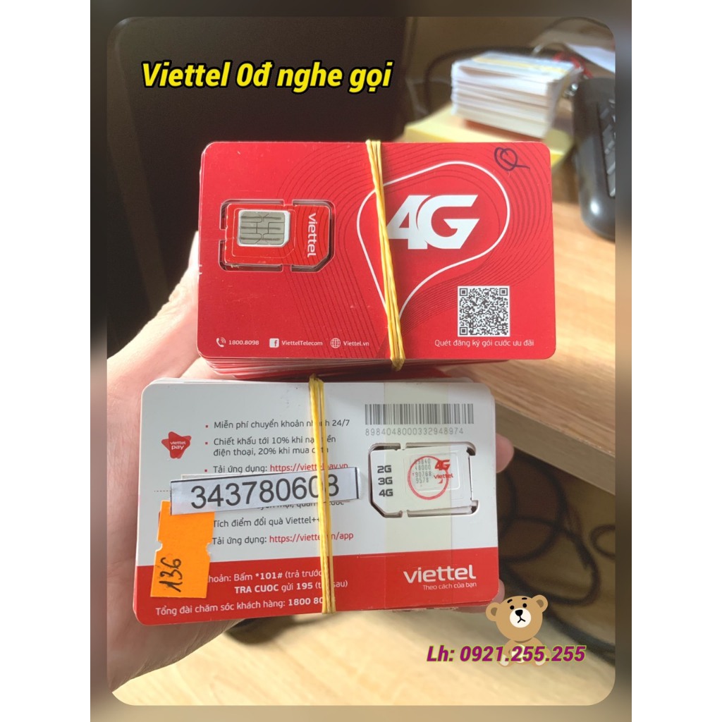 Phôi sim VIETTEL 0đ giá rẻ nghe gọi