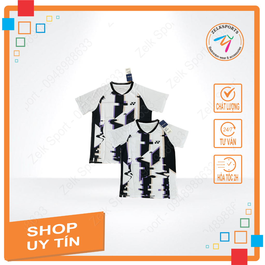 Áo cầu lông Yonex 4008 Tím (Nam,nữ)