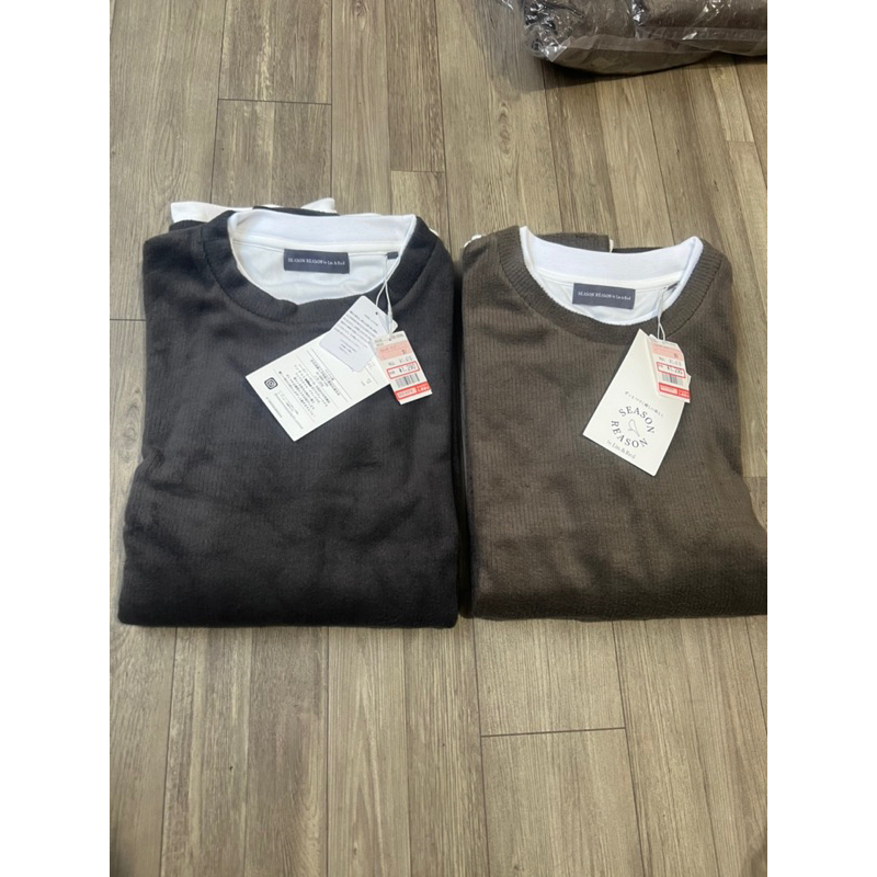 Áo sweater nam layer thu đông xuất Nhật