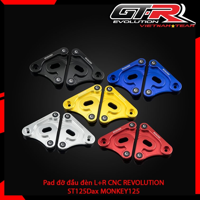 Pad đỡ đầu đèn L+R CNC REVOLUTION Dax MONKEY