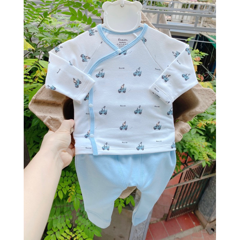 Avaler - Bộ sơ sinh nỉ dày cho bé trai bé gái sinh mùa đông