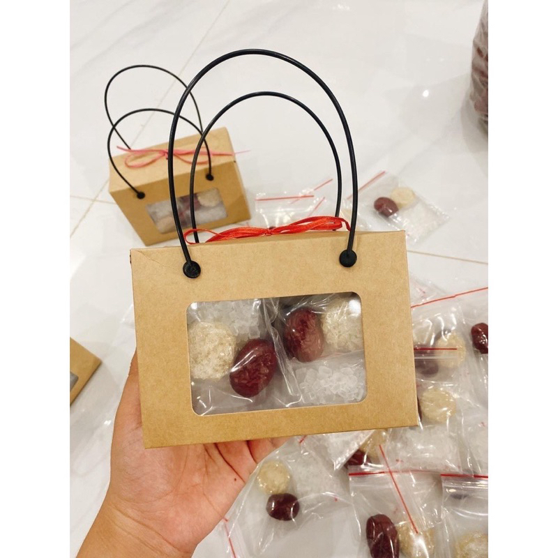 Set 10 gói yến vụn baby nguyên chất 100% tặng kèm táo đỏ hạt chia đường phèn