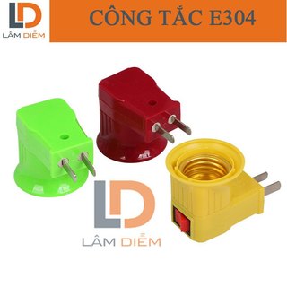 Đuôi đèn e 27 có công tắc E304