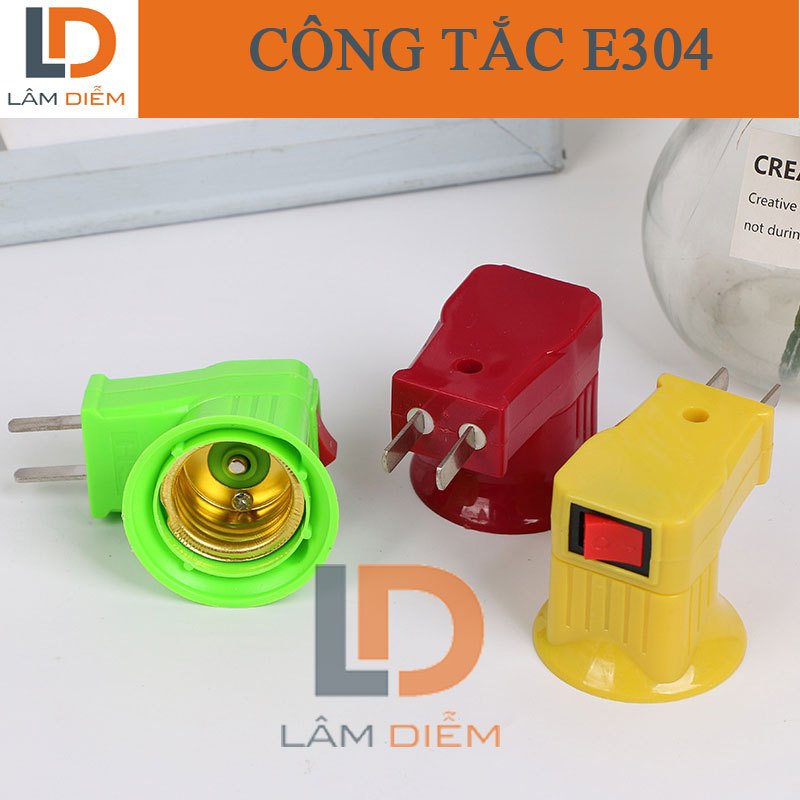 Đuôi đèn e 27 có công tắc E304