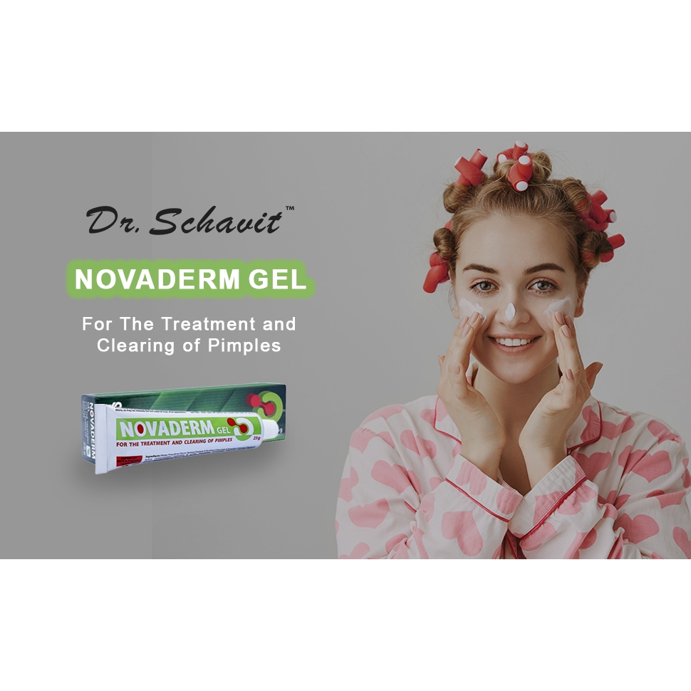 ( Chính hãng) Gel ngừa mụn trứng cá mụn đầu đen giảm thâm kiểm soát nhờn Novaderm Danpharm israel, tuýp 25g Polipharm