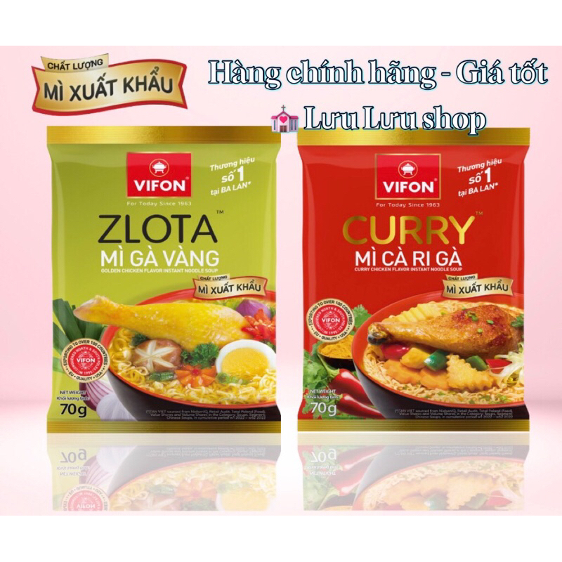 Mì cà ri / gà vàng ăn liền VIFON chuyên xuất khẩu đi Ba Lan.