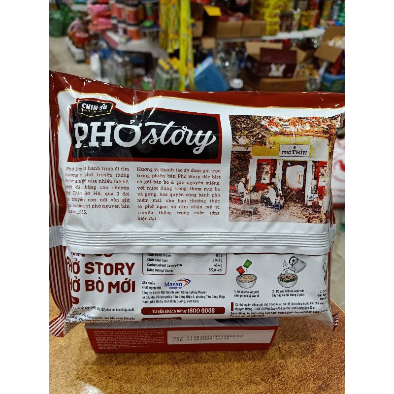 COMBO 5 GÓI PHỞ CÓ THỊT THẬT STORY 131 G