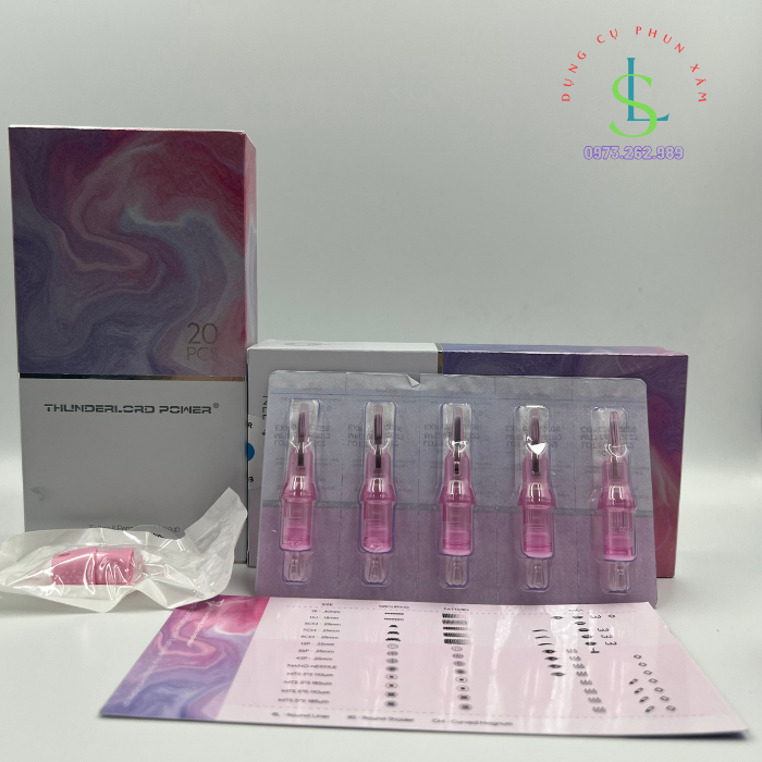 Kim Pen Nano Hồng Siêu Bén , Kim Đạn Loại 1, Kim Pen Thunderlord Phun Xăm Tattoo / linhshop-hn