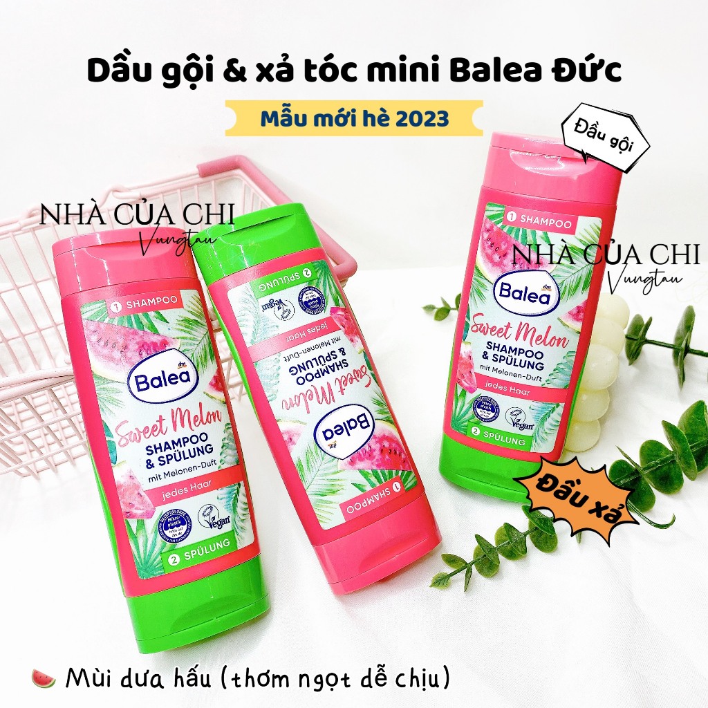 Gội xả mini 2 đầu Balea - Đức
