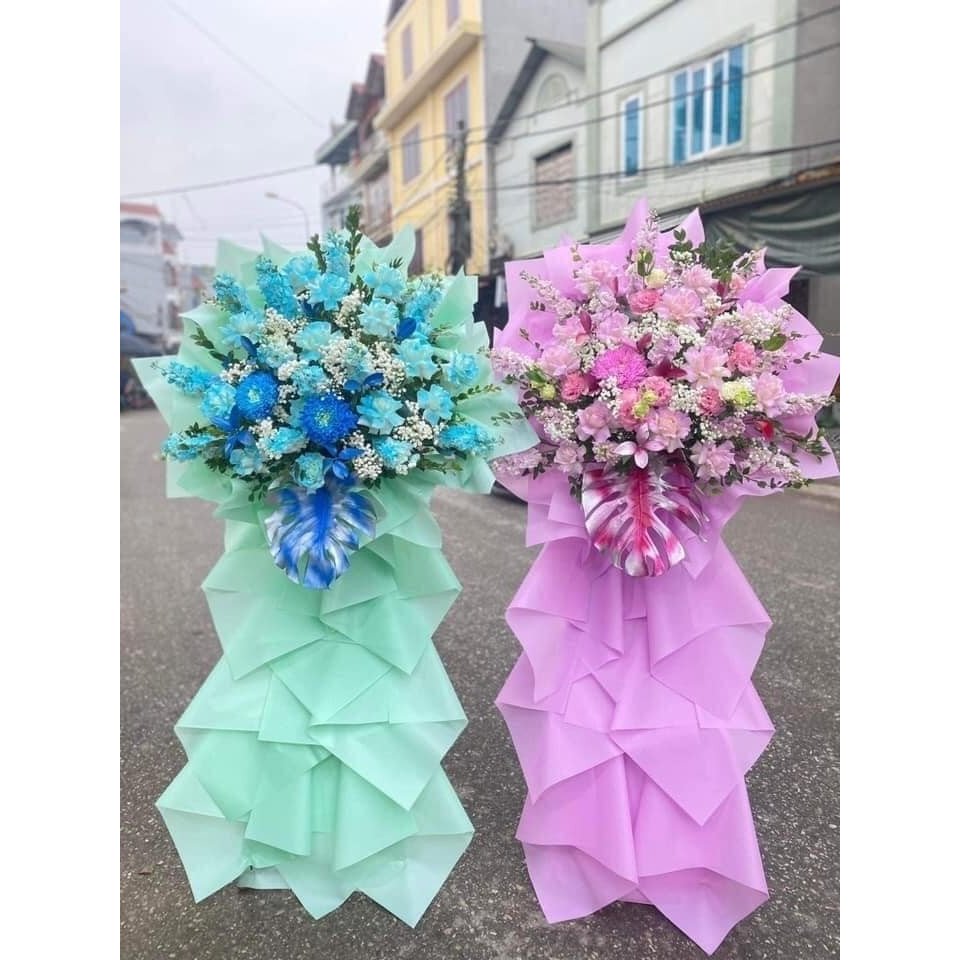 Xả hàng giấy gói hoa 1 mặt bóng mờ trơn cao cấp đẹp giá rẻ xấp 20 tờ