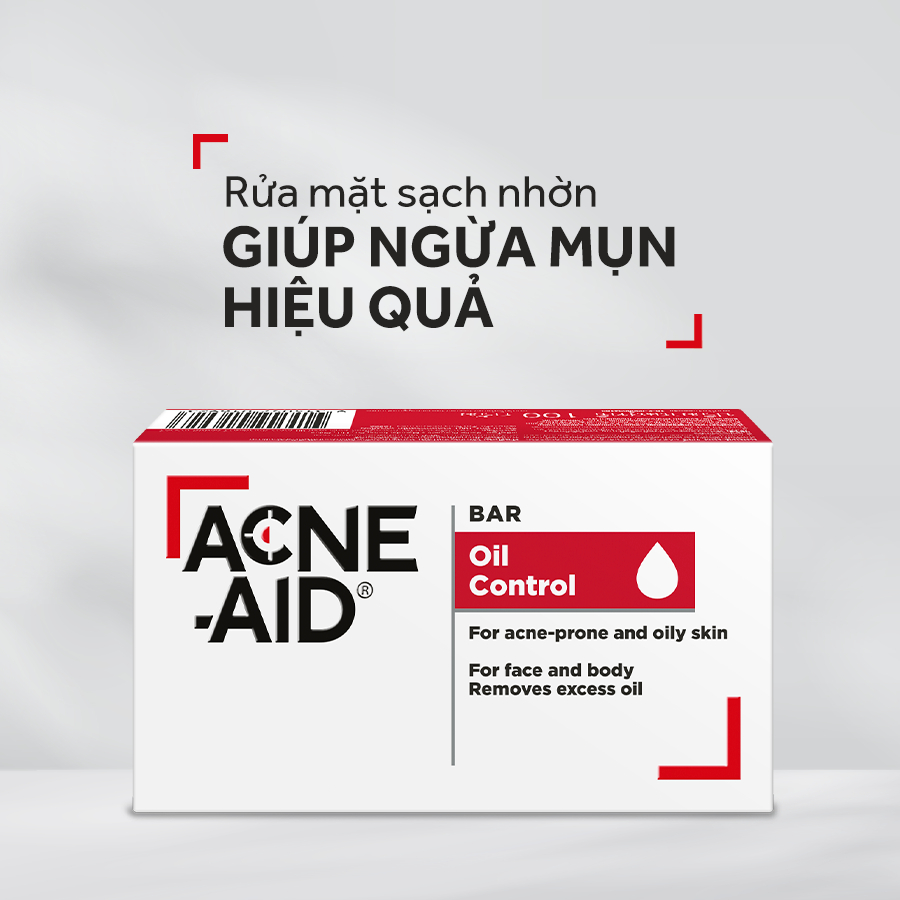 Xà phòng rửa mặt ACNE - AID SOAP BAR 100gr - Cho Da Nhờn Và Mụn