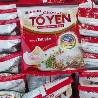 Combo 10 gói cháo Tổ Yến gấu đỏ thịt bằm