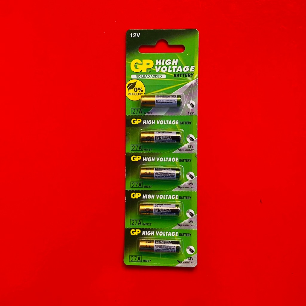 Pin 12V A27 GP Ultra  vỉ 5 viên dùng chìa khoá Ô tô