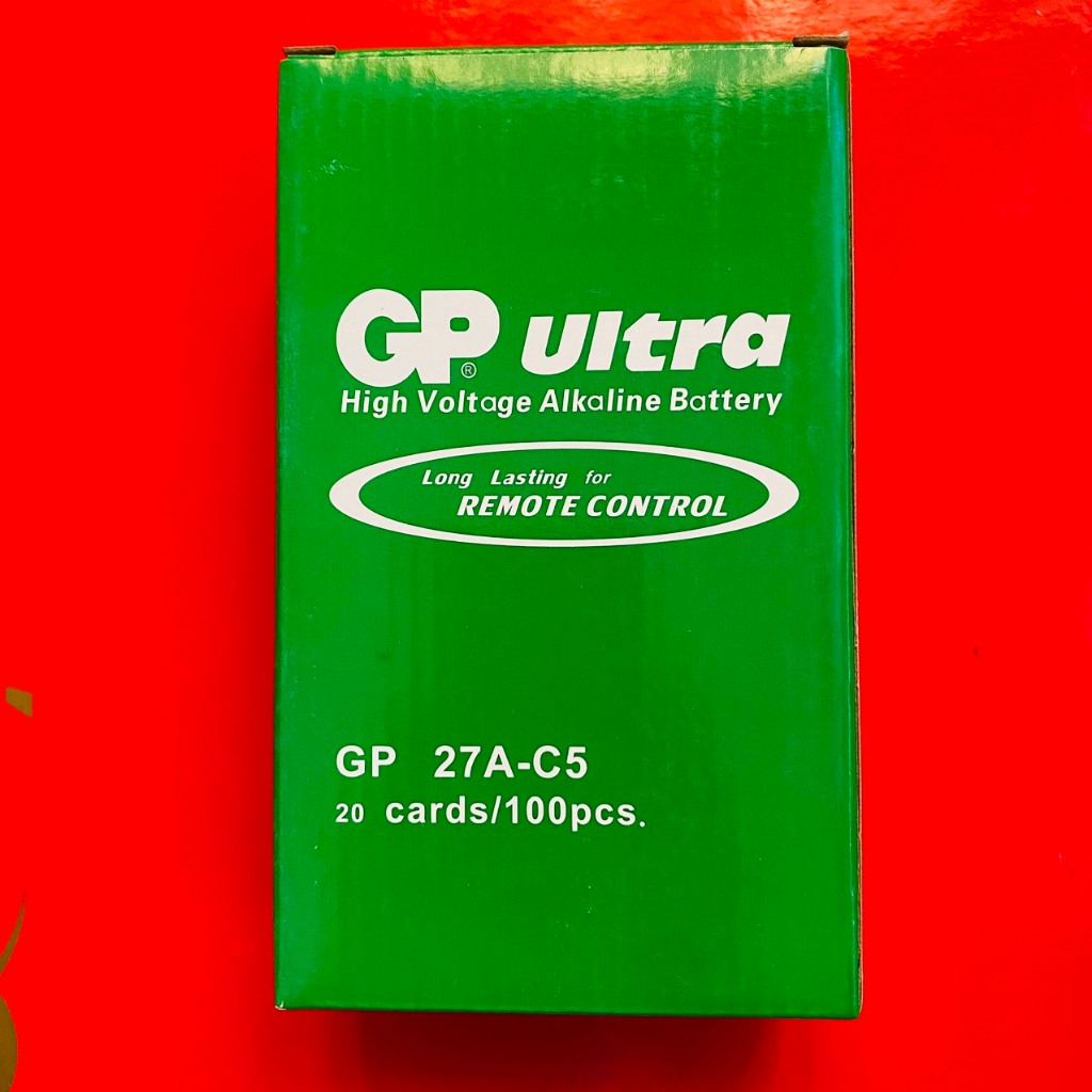 Pin 12V A27 GP Ultra  vỉ 5 viên dùng chìa khoá Ô tô