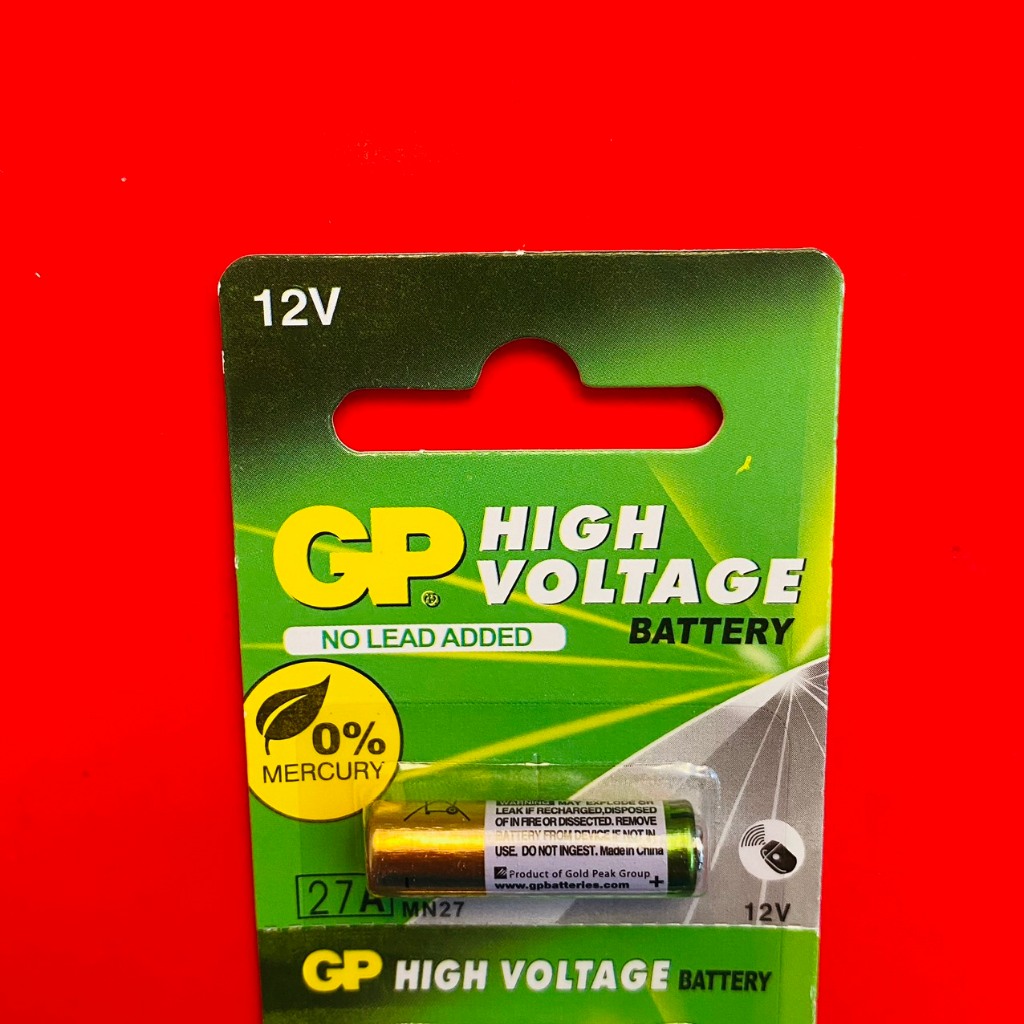 Pin 12V A27 GP Ultra  vỉ 5 viên dùng chìa khoá Ô tô