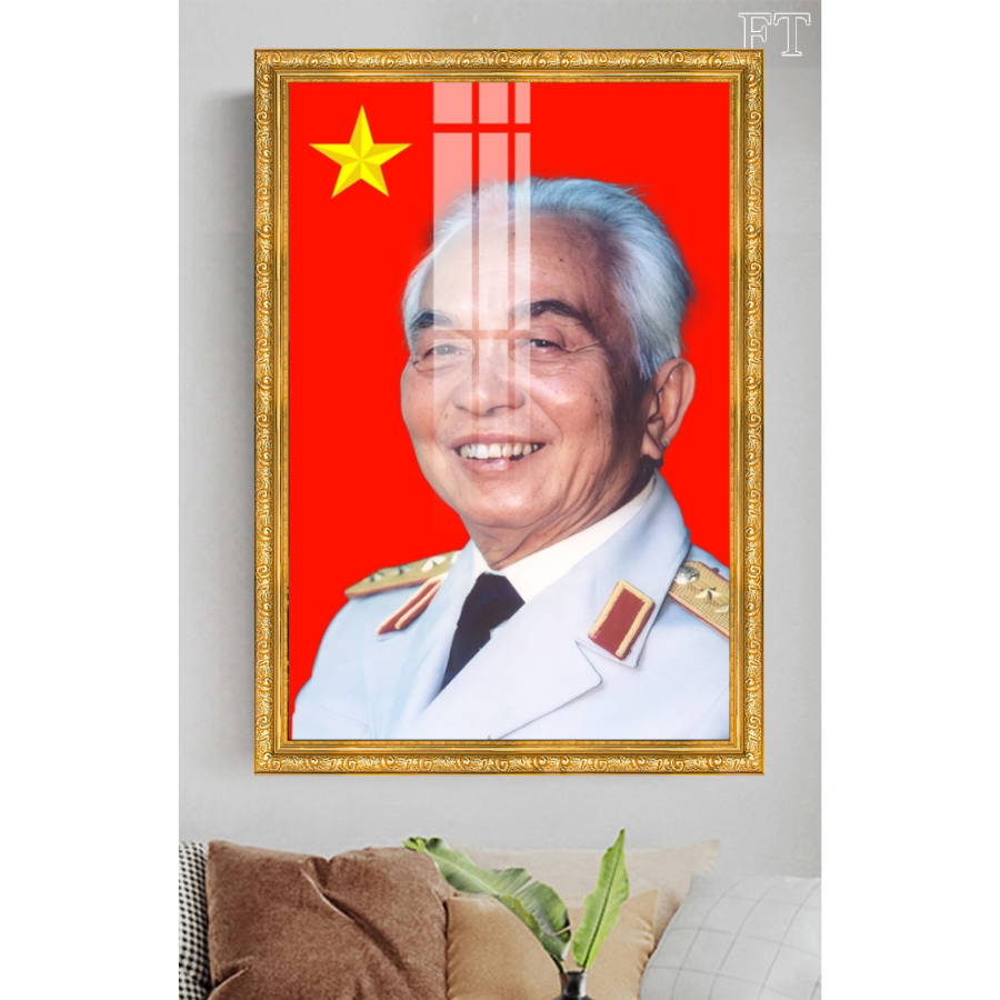 Tranh Laminate Tráng Gương Đóng Khung - Treo Tường Chân Dung Bác Giáp