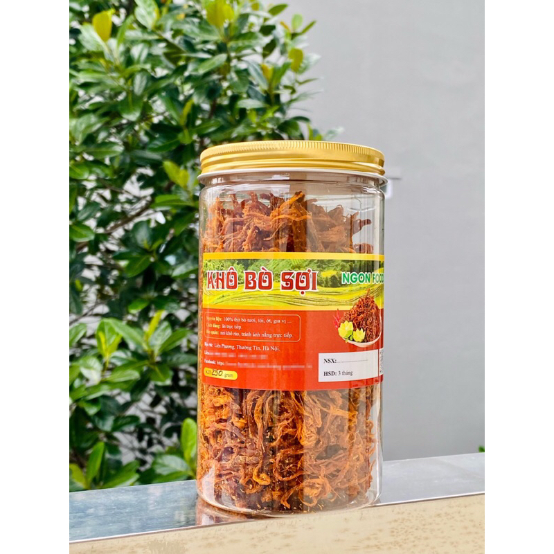 Khô bò sợi 100% từ thịt bò tươi