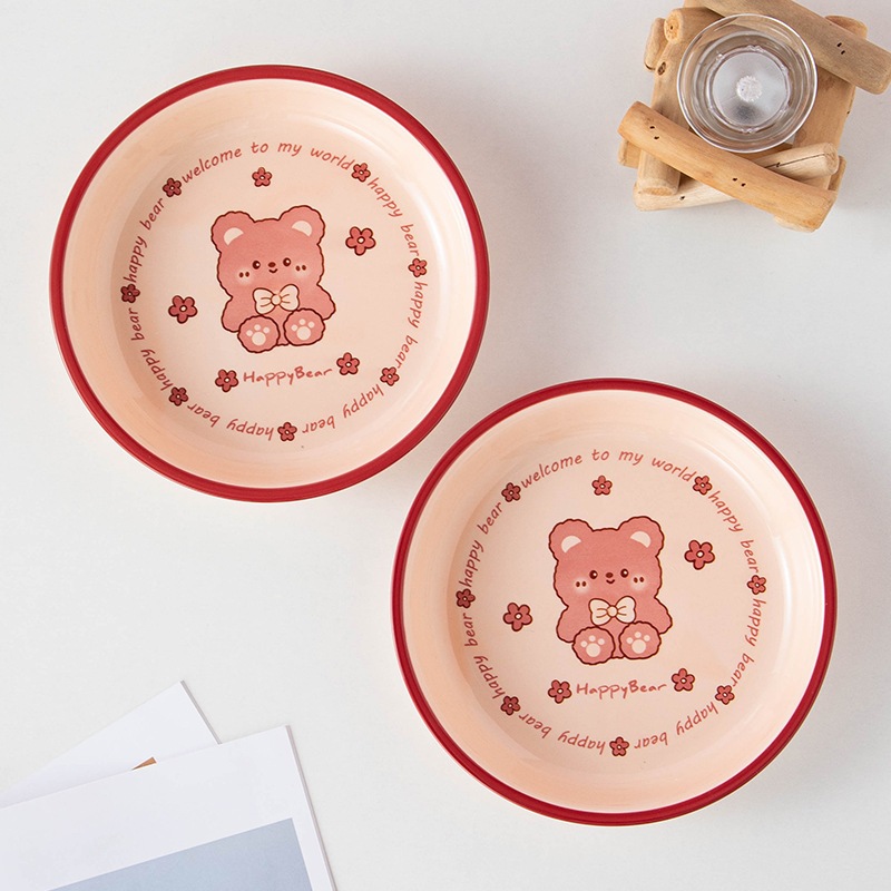 Bộ bát ăn dặm cho bé bằng gốm sứ nhiều màu dễ thương