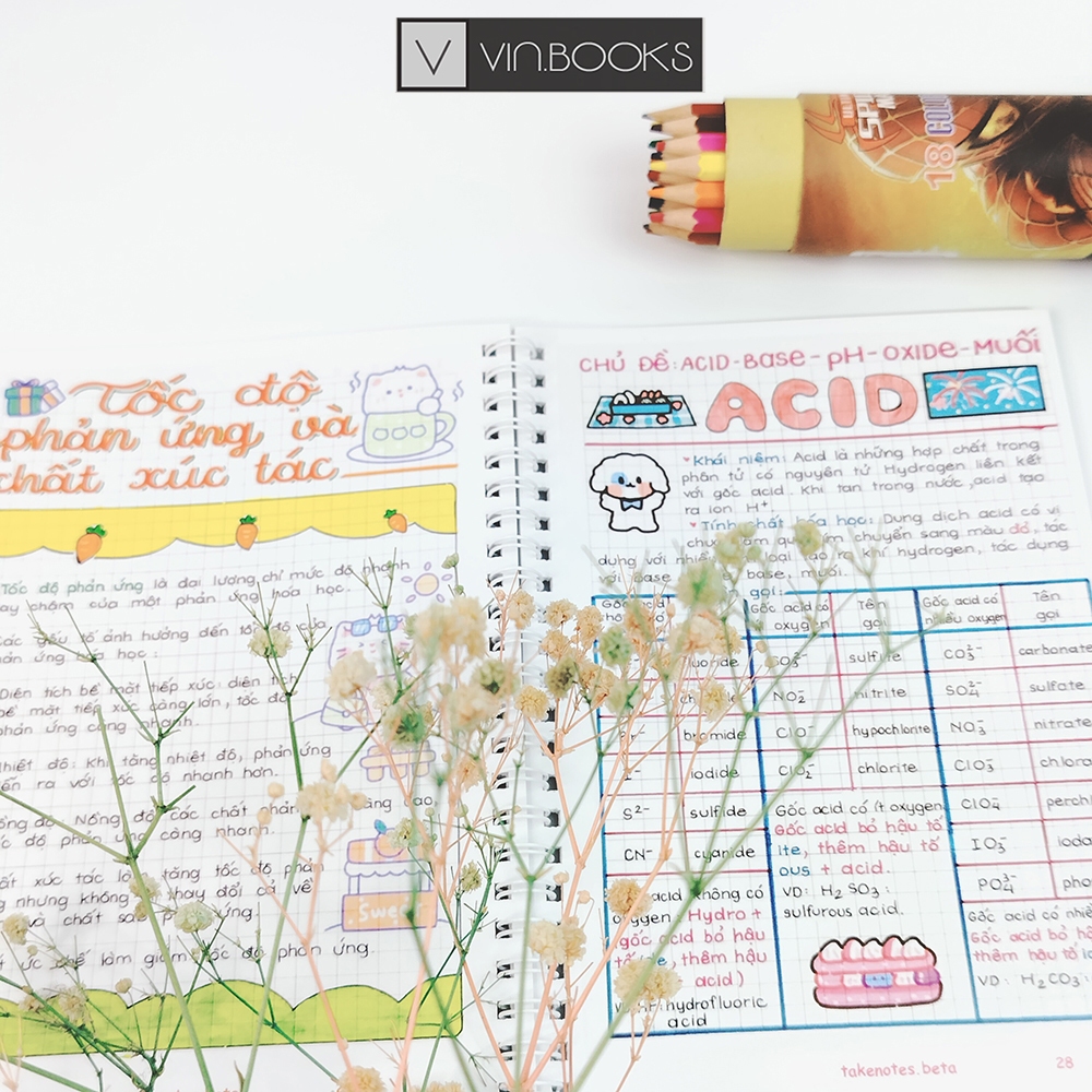 Sổ Tay Takenote Hóa THCS