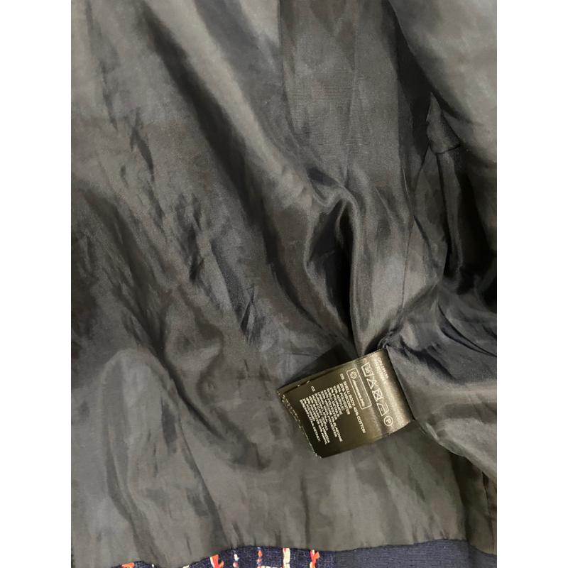 Áo khoác vải tweed hm auth sz 34